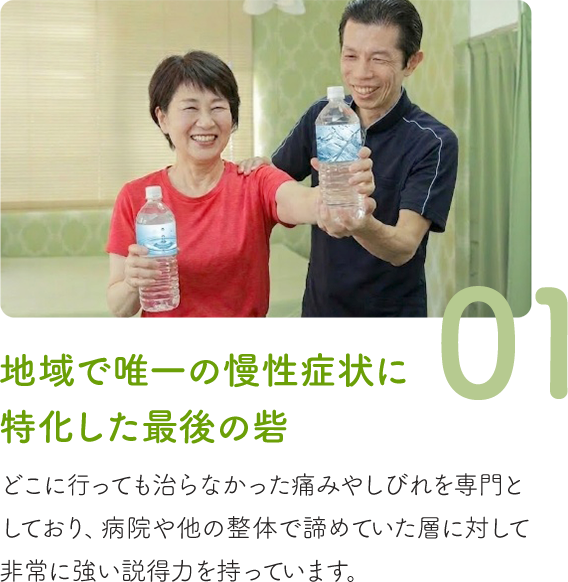 地域で唯一の慢性症状に特化した最後の砦