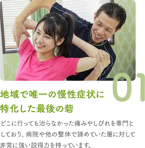 地域で唯一の慢性症状に特化した最後の砦